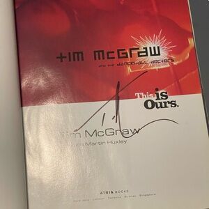 Autographed Tim McGraw Book